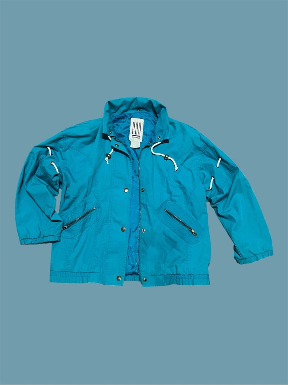 Vintage PAO Originals blue windbreaker jacket women’s size M/L